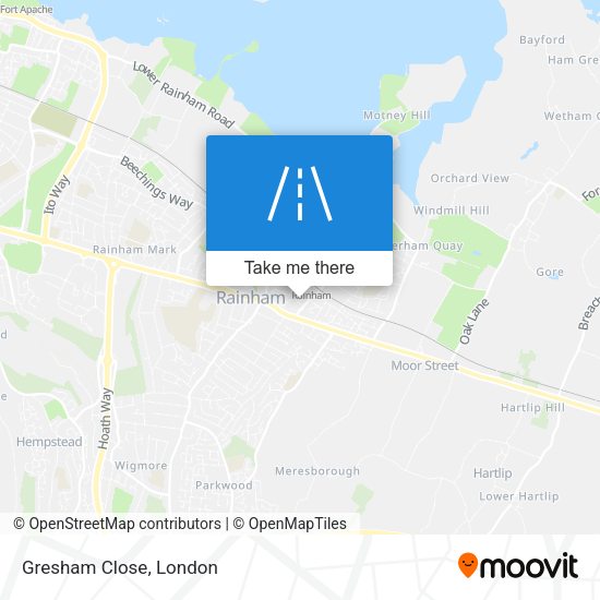 Gresham Close map