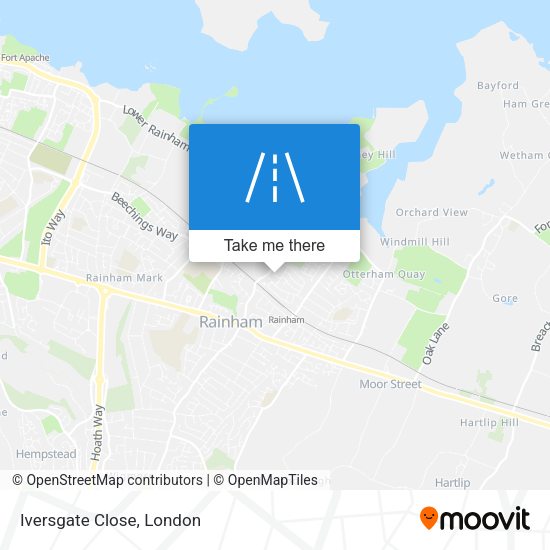 Iversgate Close map