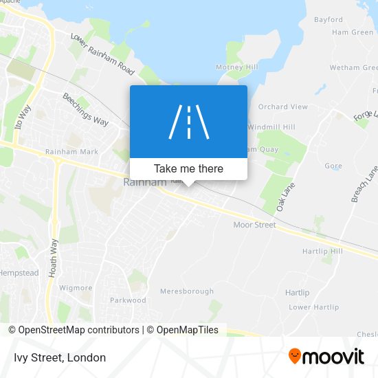 Ivy Street map