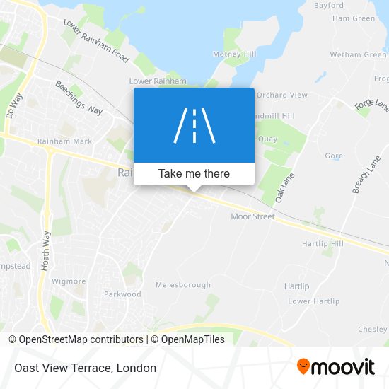 Oast View Terrace map