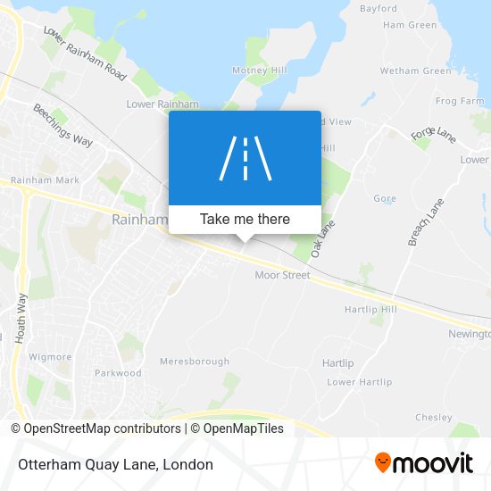 Otterham Quay Lane map