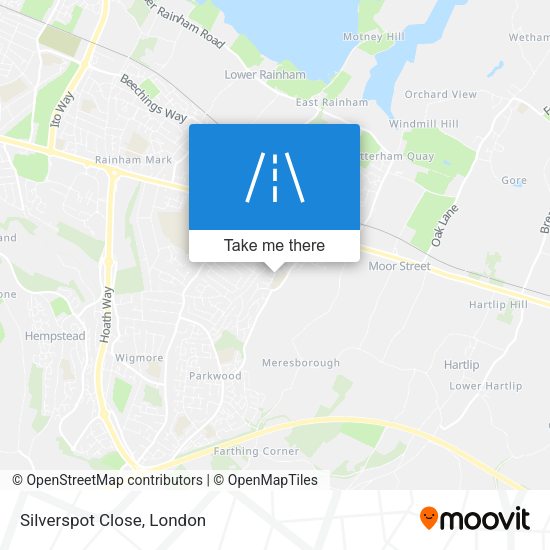 Silverspot Close map