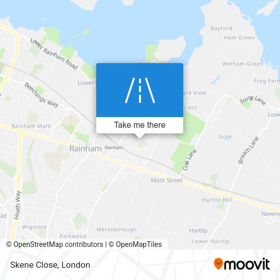 Skene Close map