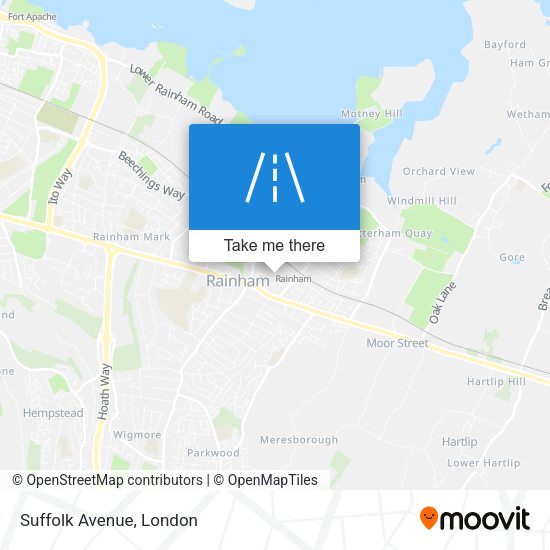 Suffolk Avenue map