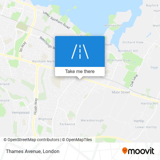 Thames Avenue map