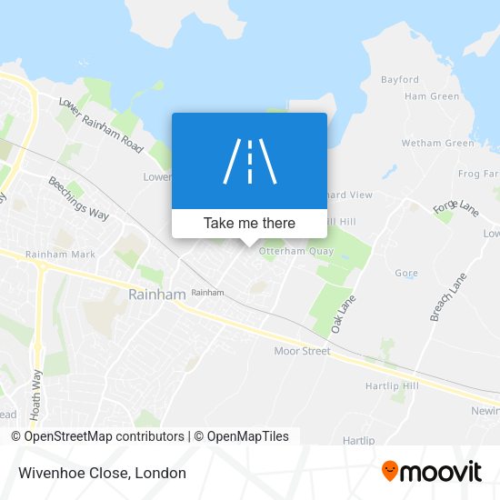 Wivenhoe Close map