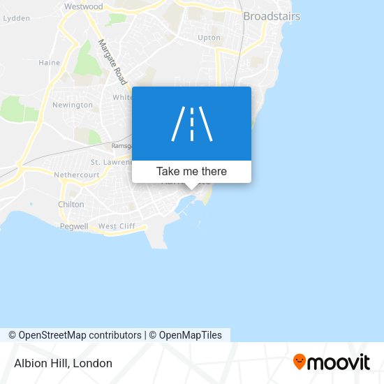 Albion Hill map