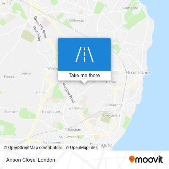 Anson Close map
