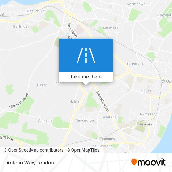 Antolin Way map