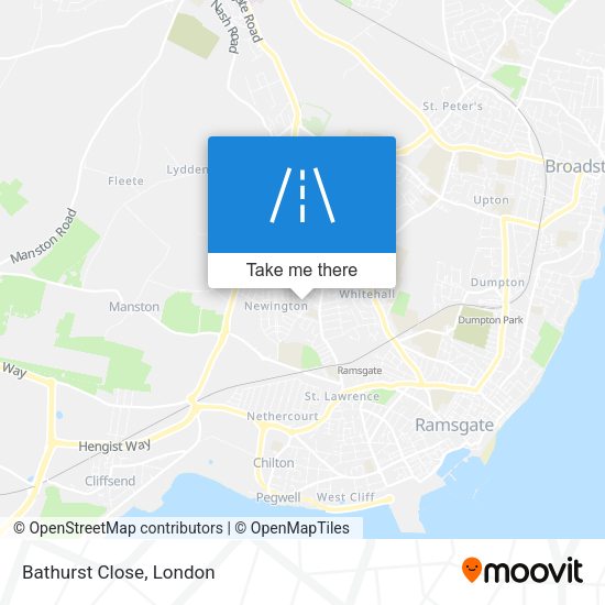 Bathurst Close map