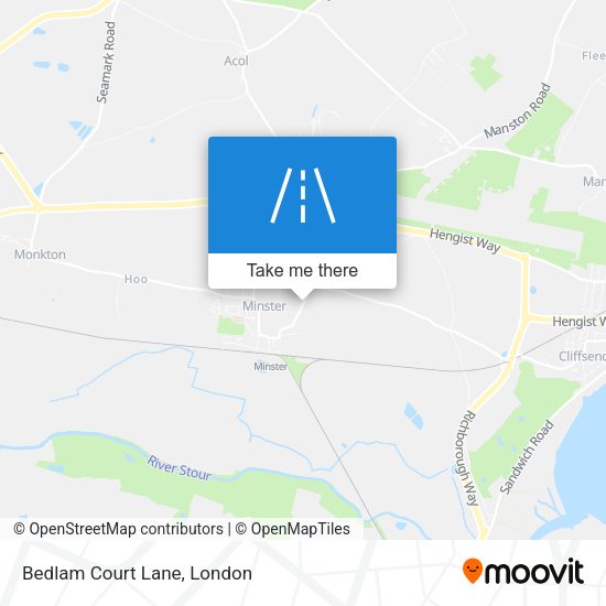 Bedlam Court Lane map