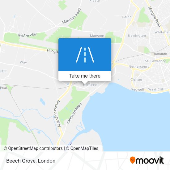 Beech Grove map