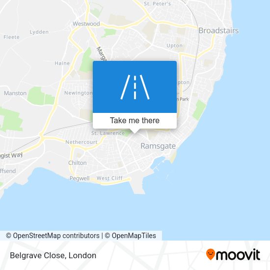 Belgrave Close map