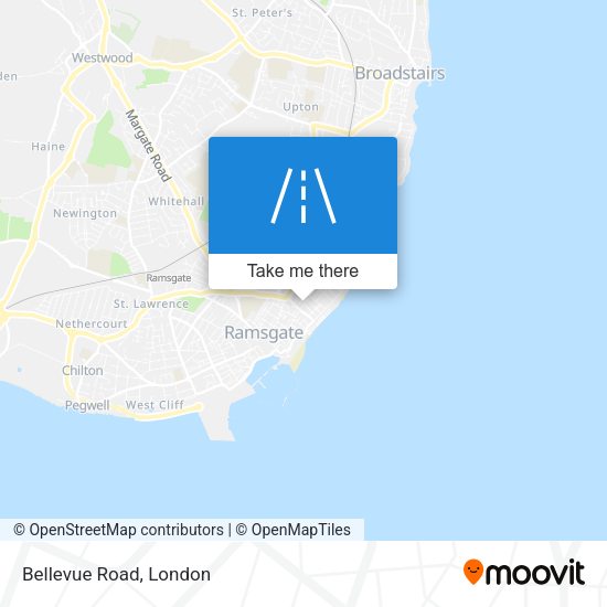 Bellevue Road map