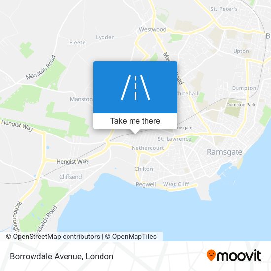 Borrowdale Avenue map