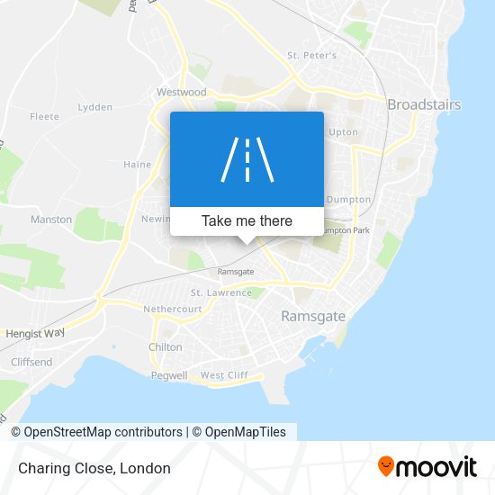 Charing Close map