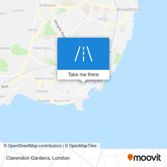 Clarendon Gardens map