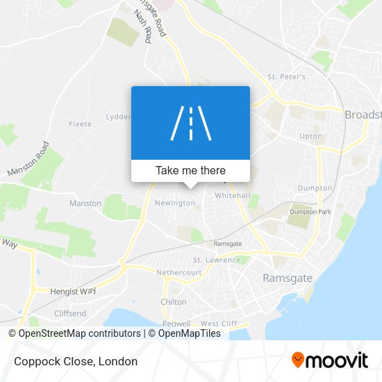 Coppock Close map