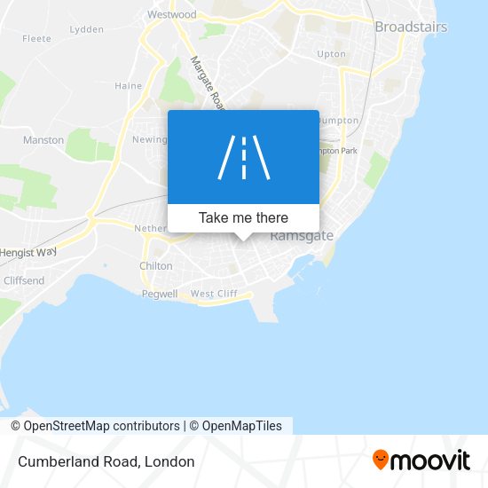 Cumberland Road map