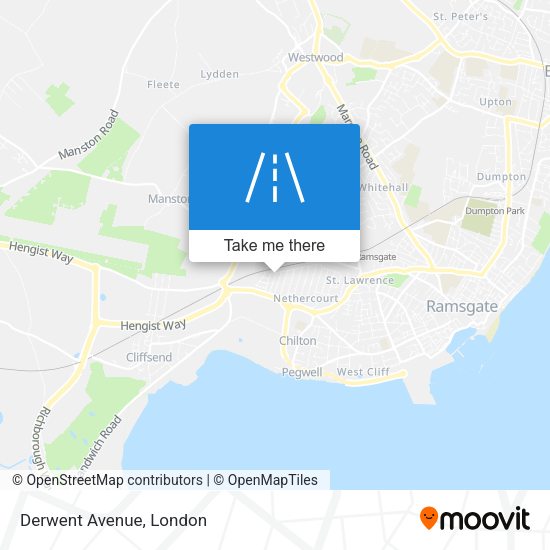 Derwent Avenue map