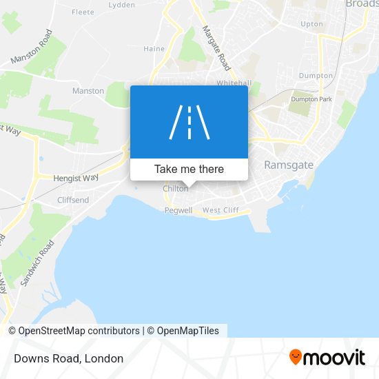 Downs Road map
