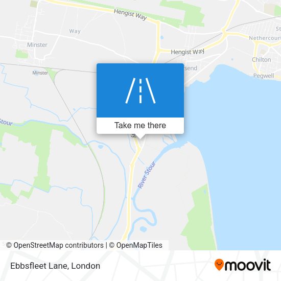 Ebbsfleet Lane map