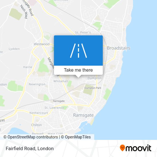 Fairfield Road map