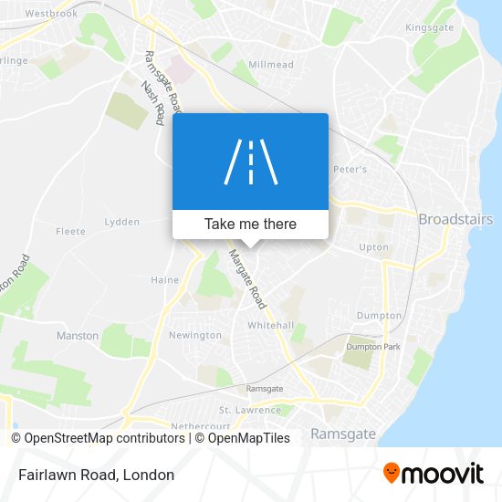 Fairlawn Road map