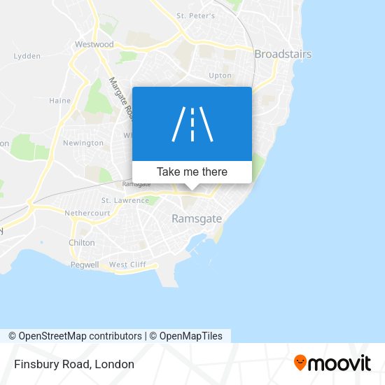 Finsbury Road map