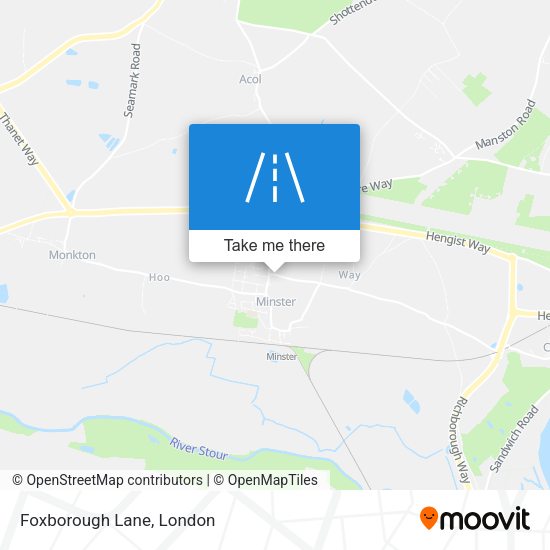 Foxborough Lane map
