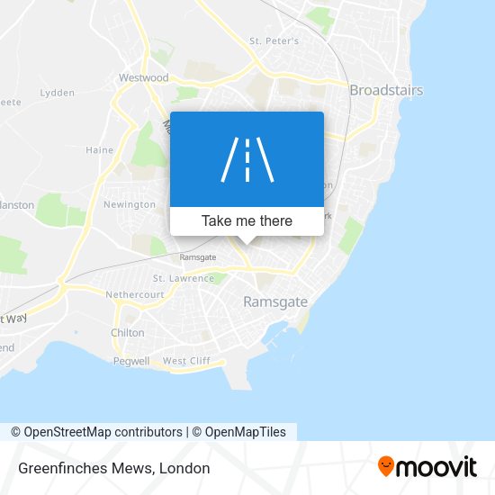 Greenfinches Mews map