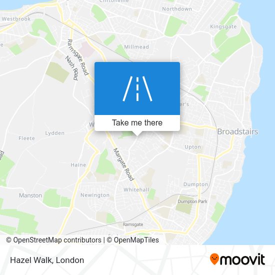 Hazel Walk map