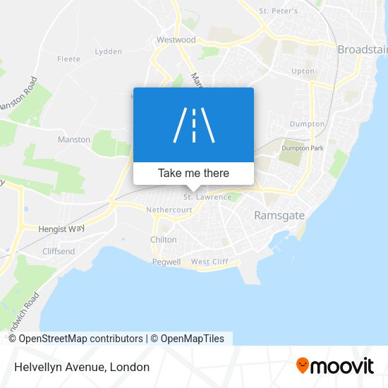 Helvellyn Avenue map