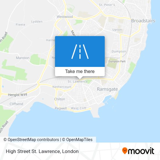 High Street St. Lawrence map
