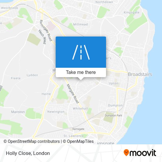 Holly Close map