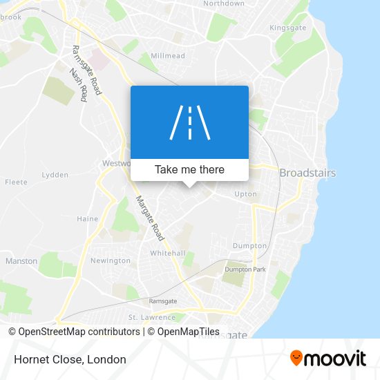 Hornet Close map
