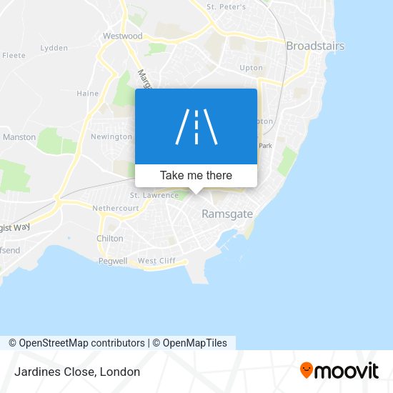 Jardines Close map