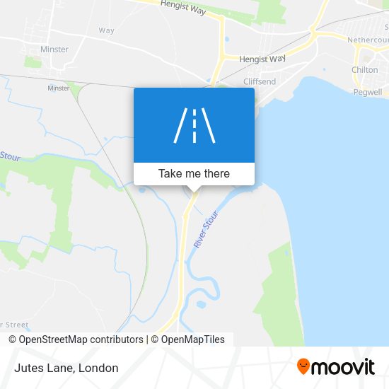 Jutes Lane map