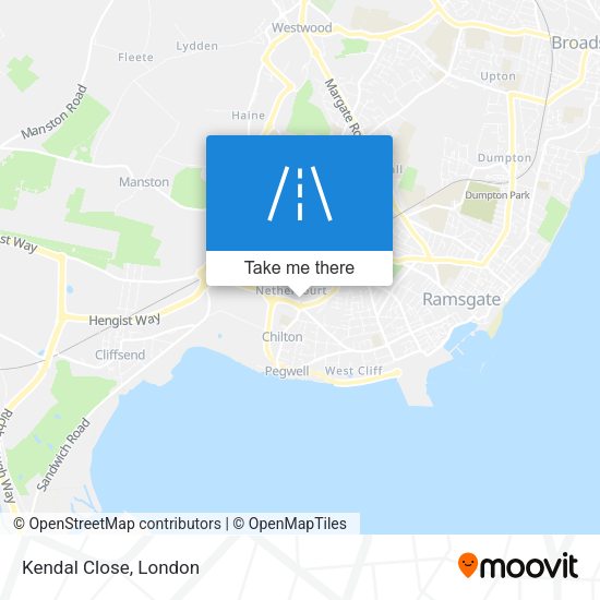 Kendal Close map