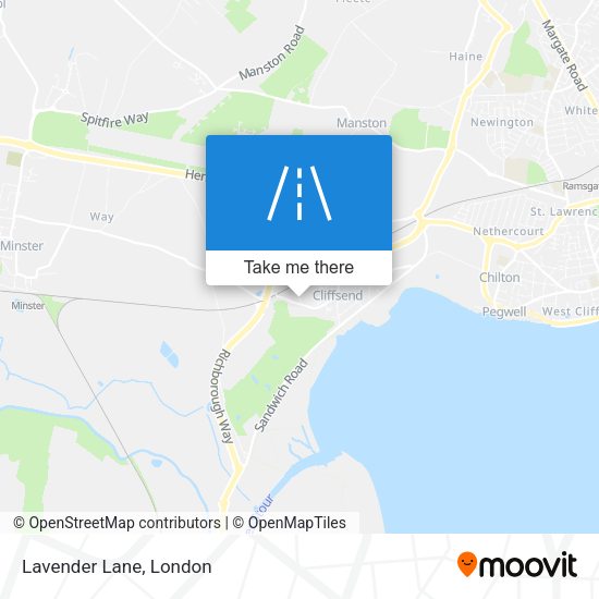 Lavender Lane map
