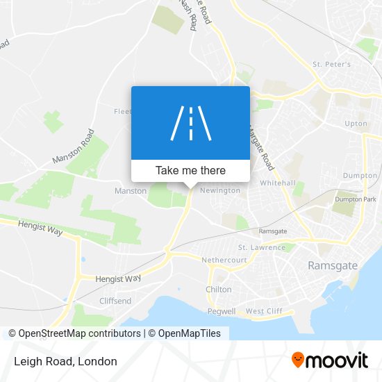 Leigh Road map