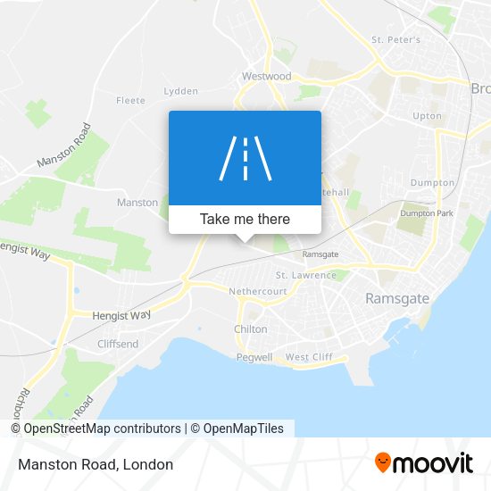 Manston Road map