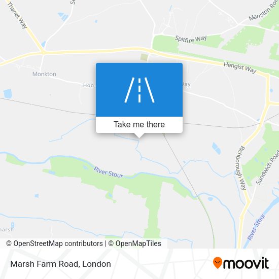 Marsh Farm Road map