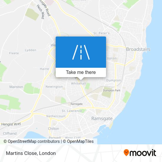 Martins Close map