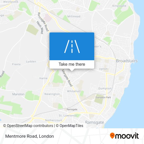 Mentmore Road map