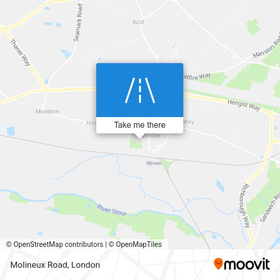 Molineux Road map