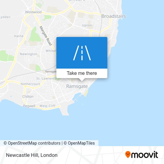 Newcastle Hill map