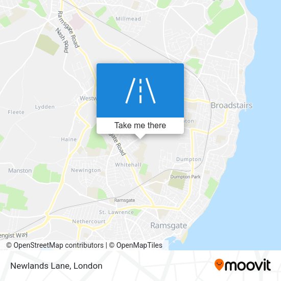 Newlands Lane map