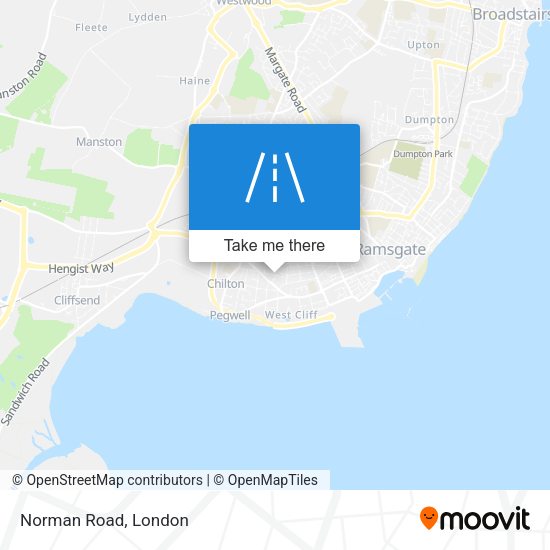 Norman Road map