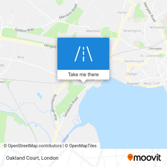 Oakland Court map